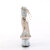 Pleaser SKY-327RSI Sandalias Plataforma pedrería plata beige EU-37 / US-7