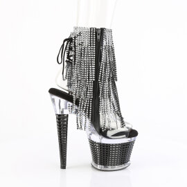 Pleaser SPECTATOR-1017RSF Sandalias Plataforma Tono Claro pedrería Negro EU-38 / US-8