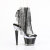 Pleaser SPECTATOR-1017RSF Sandalias Plataforma Tono Claro pedrería Negro EU-38 / US-8