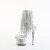 Pleaser SPECTATOR-1017RSF Sandalias Plataforma Cromo Tono Claro pedrería Plata EU-37 / US-7