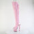 Pleaser SPECTATOR-3030 Botas por encima de la rodilla con Plataforma de Piel Sintética rosa Tono Claro EU-37 / US-7
