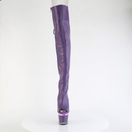 Pleaser SPECTATOR-3030 Botas por encima de la rodilla con Plataforma de Piel Sintética color morado Tono Claro EU-37 / US-7