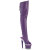 Pleaser SPECTATOR-3030 Botas por encima de la rodilla con Plataforma de Piel Sintética color morado Tono Claro EU-37 / US-7