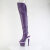 Pleaser SPECTATOR-3030 Botas por encima de la rodilla con Plataforma de Piel Sintética color morado Tono Claro EU-37 / US-7