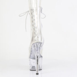 Pleaser STARDUST-1021C-7 Botines Plataforma Tono Claro pedrería Transparente EU-36 / US-6