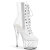 Pleaser STARDUST-1021C-7 Botines Plataforma Tono Claro pedrería Transparente EU-36 / US-6