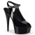 Pleaser Sandalia de Tacón DELIGHT-655 Negro Charol EU-36 / US-6