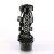 Pleaser Sandalia de Tacón DELIGHT-658 Negro Charol EU-35 / US-5