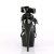 Pleaser Sandalia de Tacón DELIGHT-658 Negro Charol EU-35 / US-5