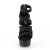 Pleaser Sandalia de Tacón DELIGHT-659 Negro Elástico Piel Sintética EU-35 / US-5