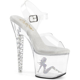 Pleaser UNICORN-708TGRS Sandalias Plataforma Tono Claro...