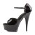 Pleaser Sandalia de Tacón DELIGHT-660FH Negro Rojo EU-40 / US-10