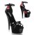 Pleaser Sandalia de Tacón DELIGHT-662 Negro Charol EU-36 / US-6