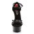 Pleaser Sandalia de Tacón DELIGHT-662 Negro Charol EU-37 / US-7