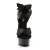 Pleaser Sandalia de Tacón DELIGHT-668 Negro Satín EU-42 / US-12