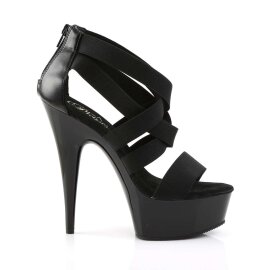 Pleaser Sandalia de Tacón DELIGHT-669 Negro EU-40 / US-10