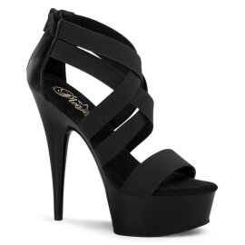 Pleaser Sandalia de Tacón DELIGHT-669 Negro EU-35...