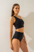 Shark Polewear Pantalones Cortos Tiro Alto Negro S