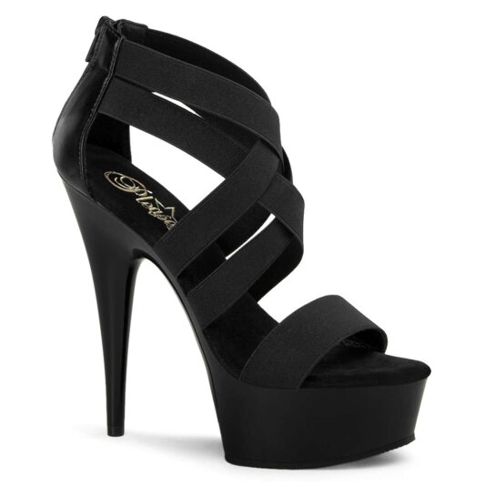 Pleaser Sandalia de Tacón DELIGHT-669 Negro EU-37 / US-7