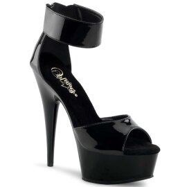 Pleaser Sandalia de Tacón DELIGHT-670-3 Negro...