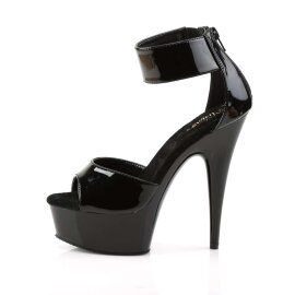 Pleaser Sandalia de Tacón DELIGHT-670-3 Negro EU-35 / US-5