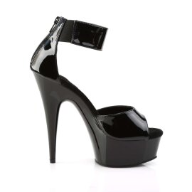 Pleaser Sandalia de Tacón DELIGHT-670-3 Negro EU-35 / US-5