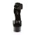 Pleaser Sandalia de Tacón DELIGHT-670-3 Negro EU-35 / US-5