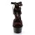 Pleaser Sandalia de Tacón DELIGHT-678LC Rojo Negro EU-41 / US-11