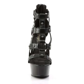 Pleaser Sandalia de Tacón DELIGHT-682 Negro EU-40 / US-10