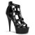 Pleaser Sandalia de Tacón DELIGHT-682 Negro EU-40 / US-10