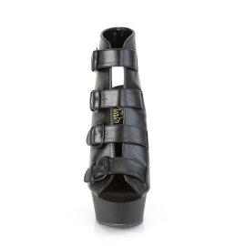Pleaser Botín DELIGHT-683 Negro Piel Sintético EU-36 / US-6