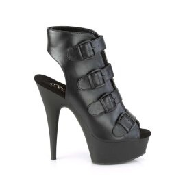 Pleaser Botín DELIGHT-683 Negro Piel Sintético EU-36 / US-6