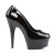 Pleaser Sandalia de Tacón DELIGHT-685 Negro Charol EU-37 / US-7