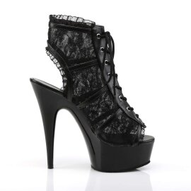 Pleaser Botín DELIGHT-696LC Negro EU-36 / US-6