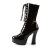 Pleaser Botín ELECTRA-1020 Negro Charol EU-36 / US-6