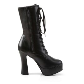 Pleaser Botín ELECTRA-1020 Negro Cuero Sintético EU-40 / US-10