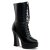 Pleaser Botín ELECTRA-1020 Negro Cuero Sintético EU-40 / US-10