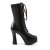 Pleaser Botín ELECTRA-1020 Negro Cuero Sintético EU-40 / US-10