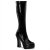 Pleaser Bota ELECTRA-2000Z Negro Sintético Charol EU-42 / US-12
