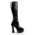 Pleaser Bota ELECTRA-2000Z Negro Sintético Charol EU-39 / US-9