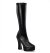 Pleaser Bota ELECTRA-2000Z Negro Sintético Charol EU-37 / US-7