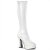 Pleaser Bota ELECTRA-2000Z Blanco Elástico Piel Sintética EU-39 / US-9