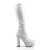 Pleaser Bota ELECTRA-2000Z Blanco Elástico Piel Sintética EU-39 / US-9