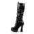 Pleaser Bota ELECTRA-2042 Negro Charol EU-42 / US-12