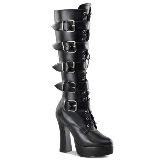 Pleaser Bota ELECTRA-2042 Negro Cuero Sintético EU-37 / US-7