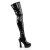 Pleaser Bota Alta ELECTRA-3000Z Negro EU-36 / US-6