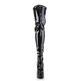 Pleaser Bota Alta ELECTRA-3000Z Negro EU-37 / US-7