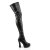 Pleaser Bota Alta ELECTRA-3000Z Negro EU-41 / US-11