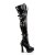 Pleaser Bota Alta ELECTRA-3028 Negro EU-42 / US-12