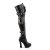 Pleaser Bota Alta ELECTRA-3028 Negro EU-39 / US-9